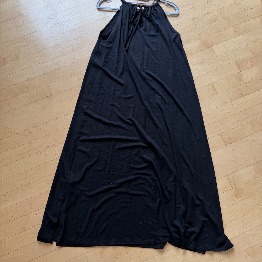 Eileen Fisher Fine Jersey Full Length Jersey Halter Dress ,GL1333 - Picture 6 of 7